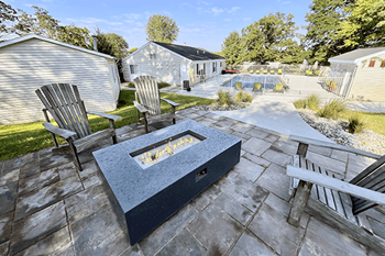 Firepit at rolling pines apartments